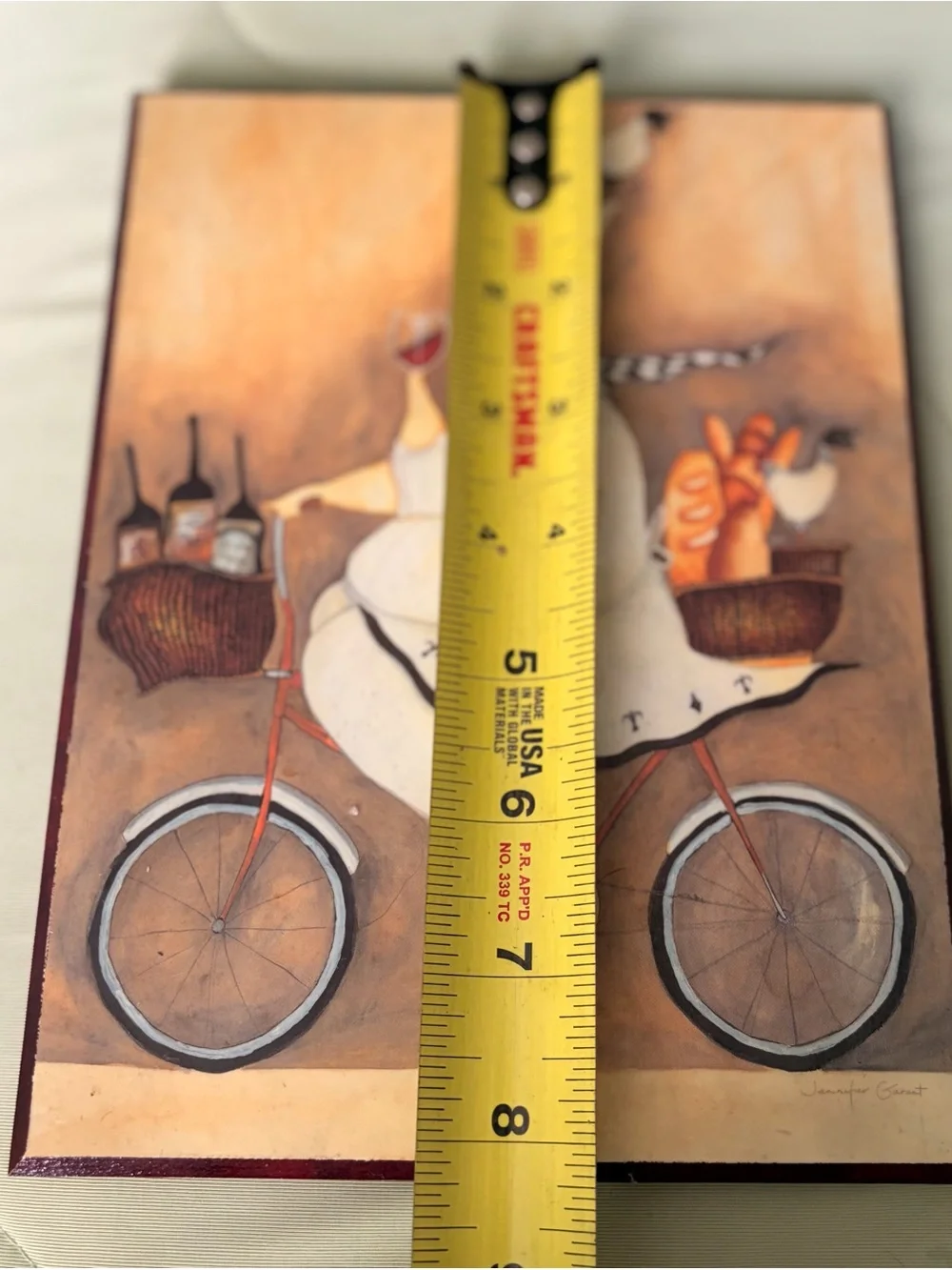 Vintage Chunky on Chef Bicycle Wall Art Print - Bread & Wine Delivery